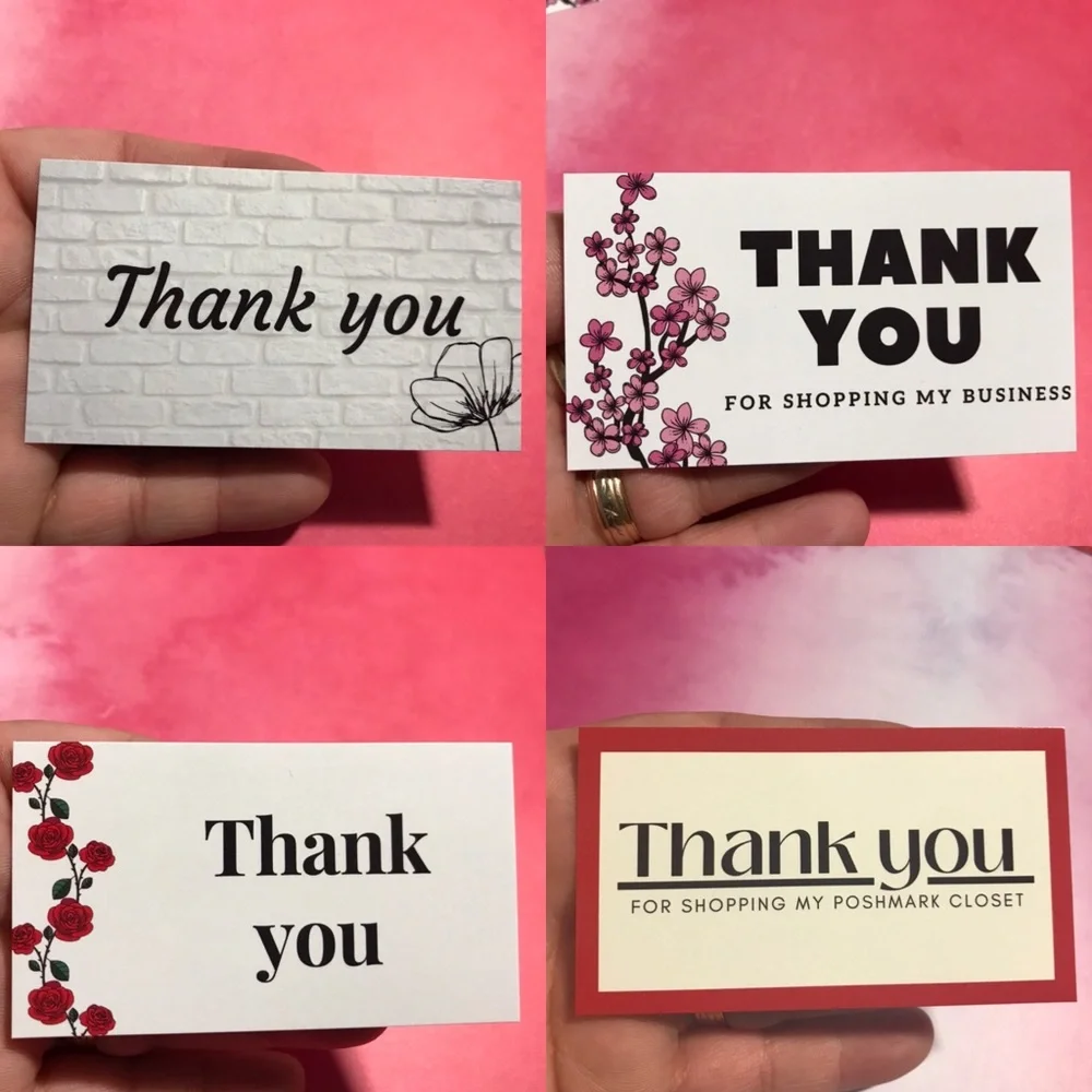 4x$20 // 30 mixed thank you cards size 3.5”x2.